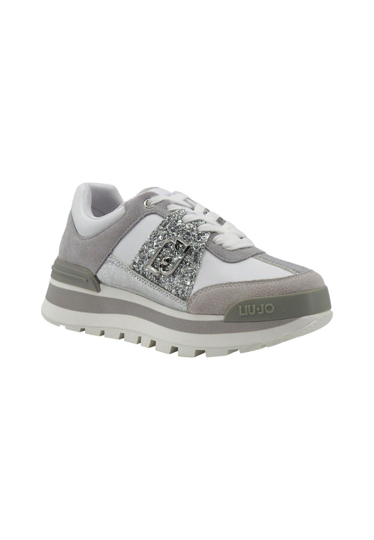 LIU JO Amazing 29 Sneaker Donna White SIlver BA4085PX214 - Sandrini Calzature e Abbigliamento