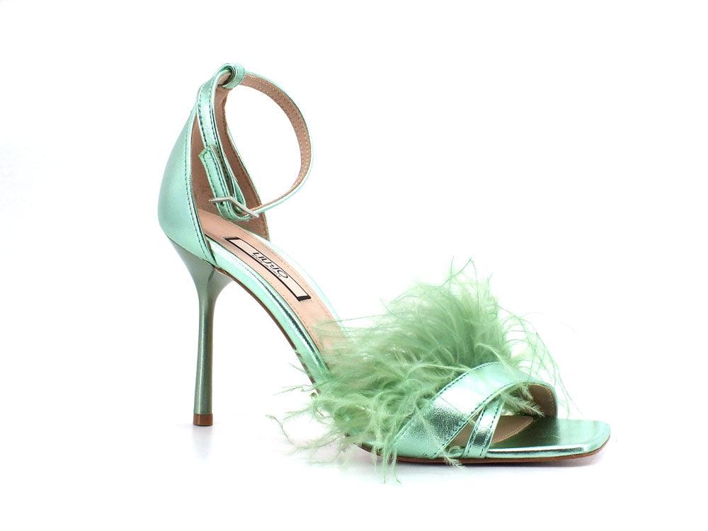 LIU JO Camelia 2 Sandalo Metallic Verde Mint SXX621P0291 - Sandrini Calzature e Abbigliamento