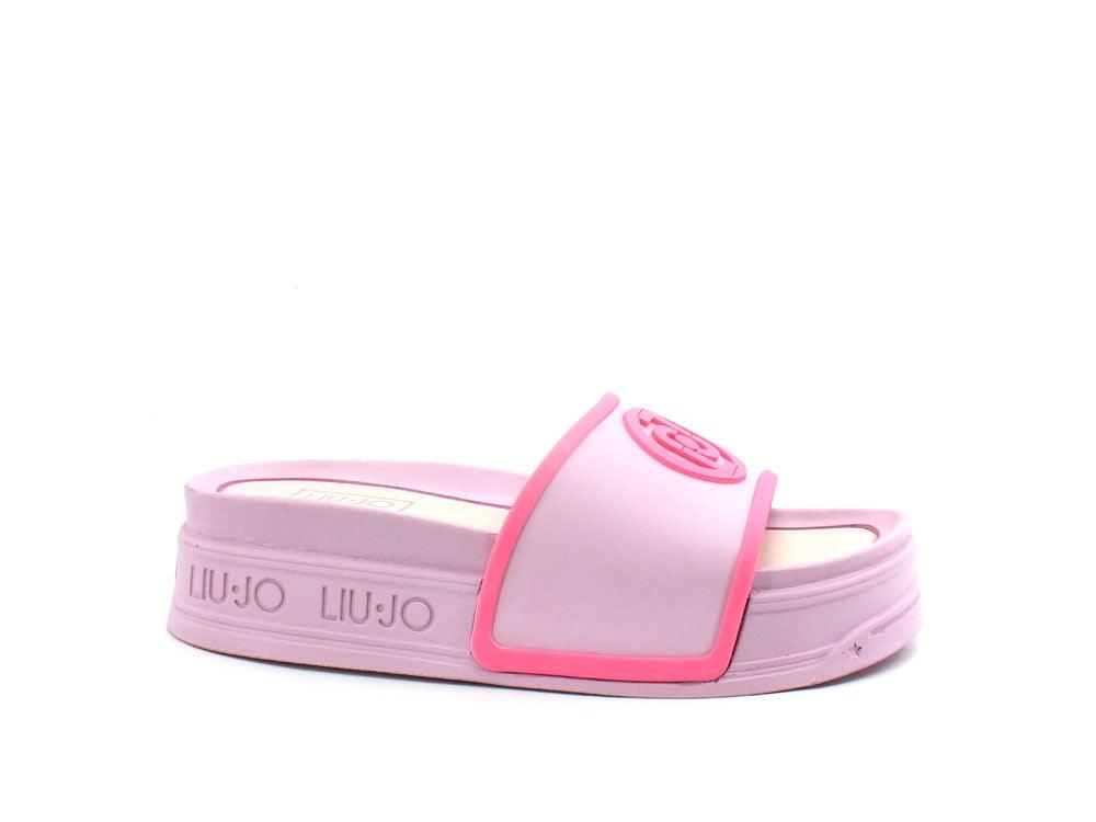 LIU JO Cecy 08 Ciabatta Slipper TPU Platform Rosa Lilla Pink SA2287EX131 - Sandrini Calzature e Abbigliamento