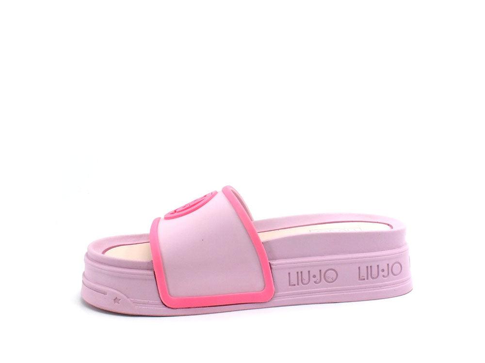 LIU JO Cecy 08 Ciabatta Slipper TPU Platform Rosa Lilla Pink SA2287EX131 - Sandrini Calzature e Abbigliamento