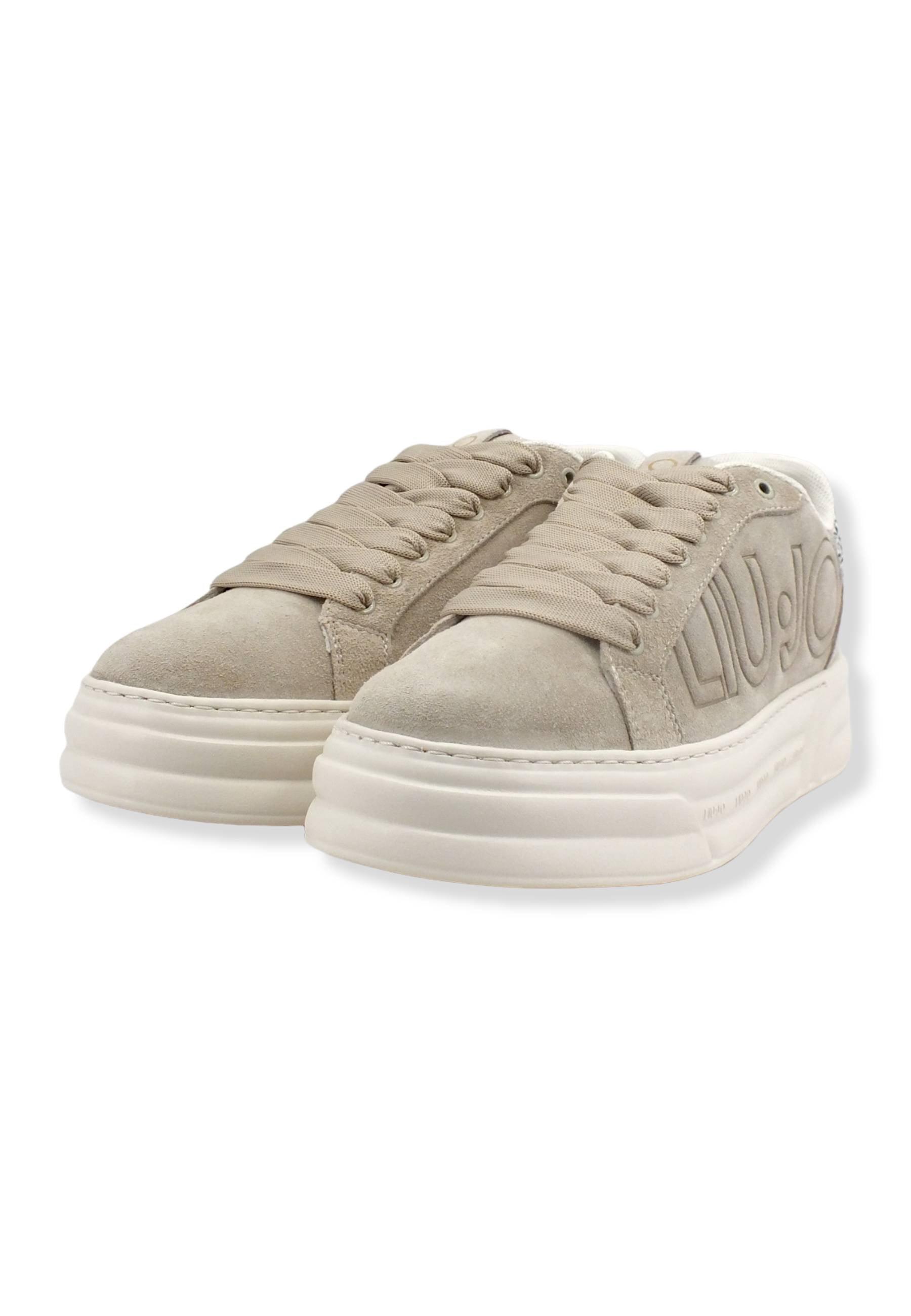 LIU JO Cleo 09 Sneaker Donna Beige Daino BF2075PX002 - Sandrini Calzature e Abbigliamento
