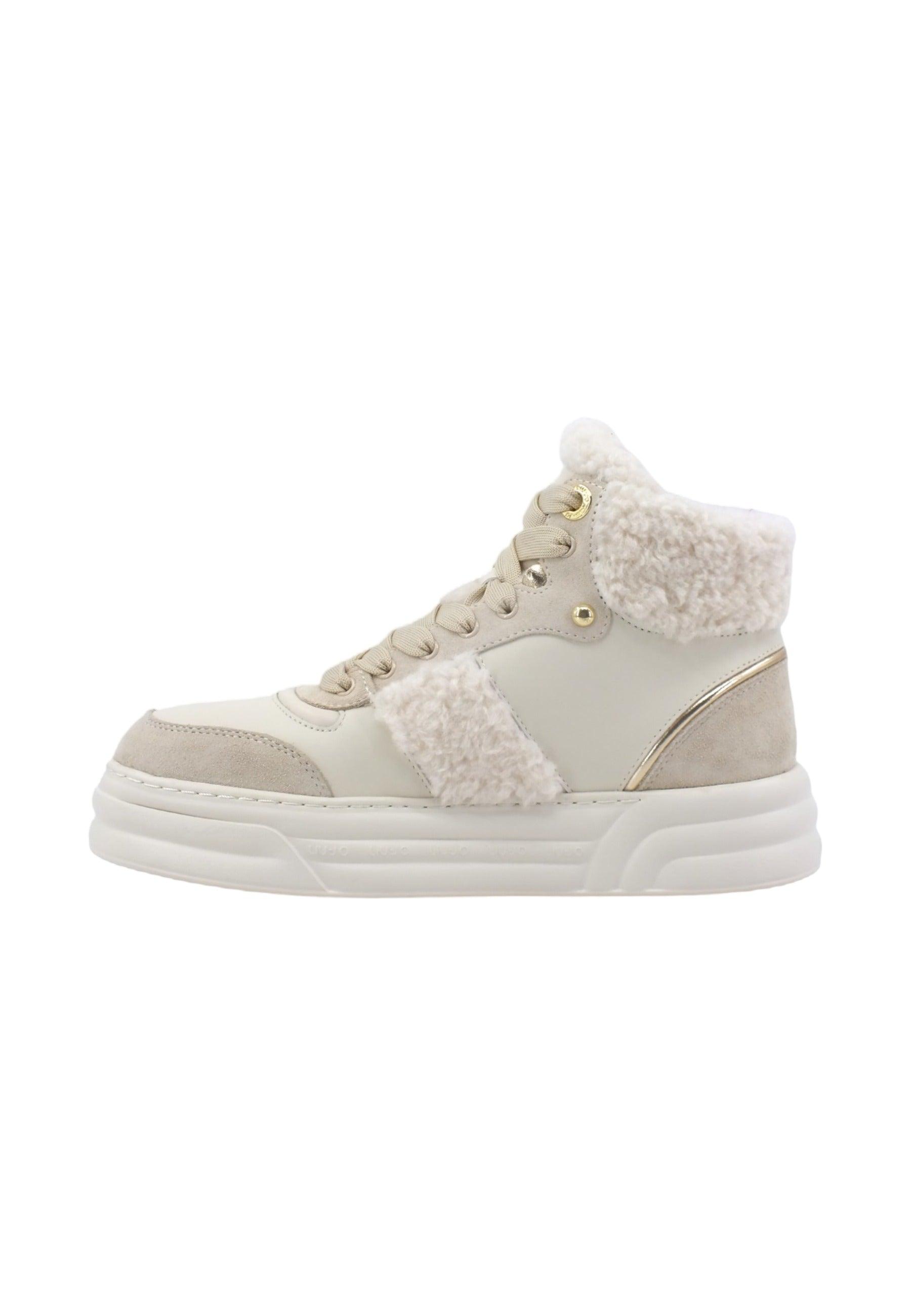 LIU JO Cleo 22 Sneaker Pelo Donna Sand Beige BF3033PX389 - Sandrini Calzature e Abbigliamento
