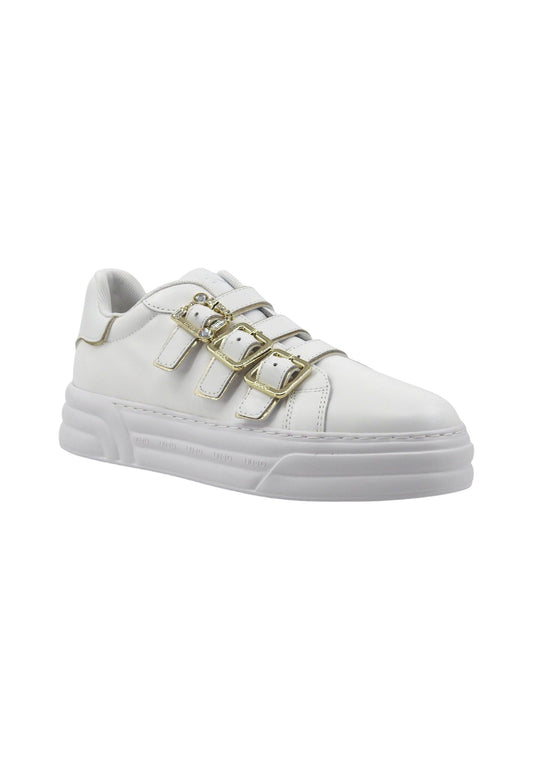LIU JO Cleo 30 Sneaker Donna White Gold BA4019PX179 - Sandrini Calzature e Abbigliamento