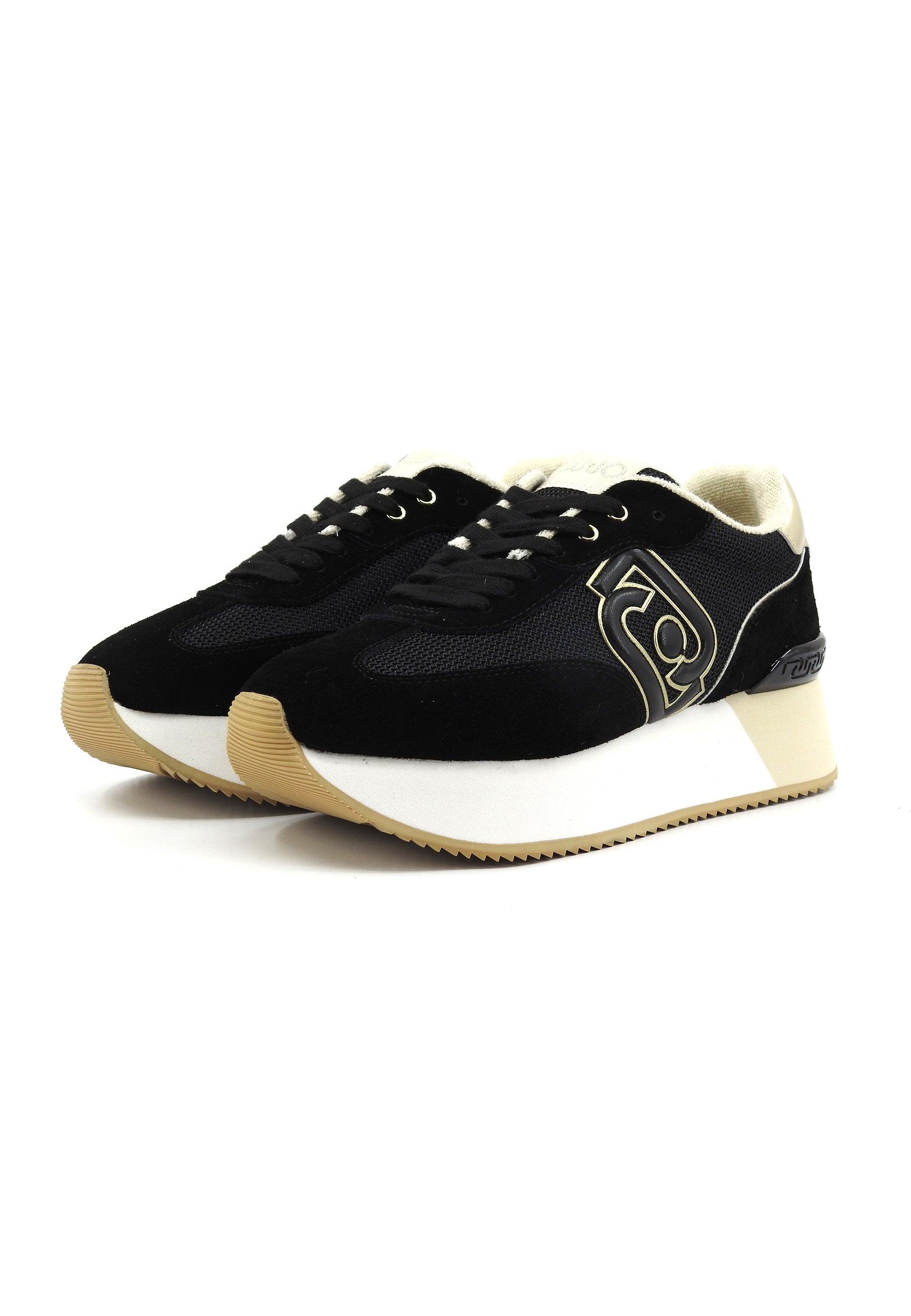 LIU JO Dreamy 02 Sneaker Donna Black Gold BA4081PX031 - Sandrini Calzature e Abbigliamento