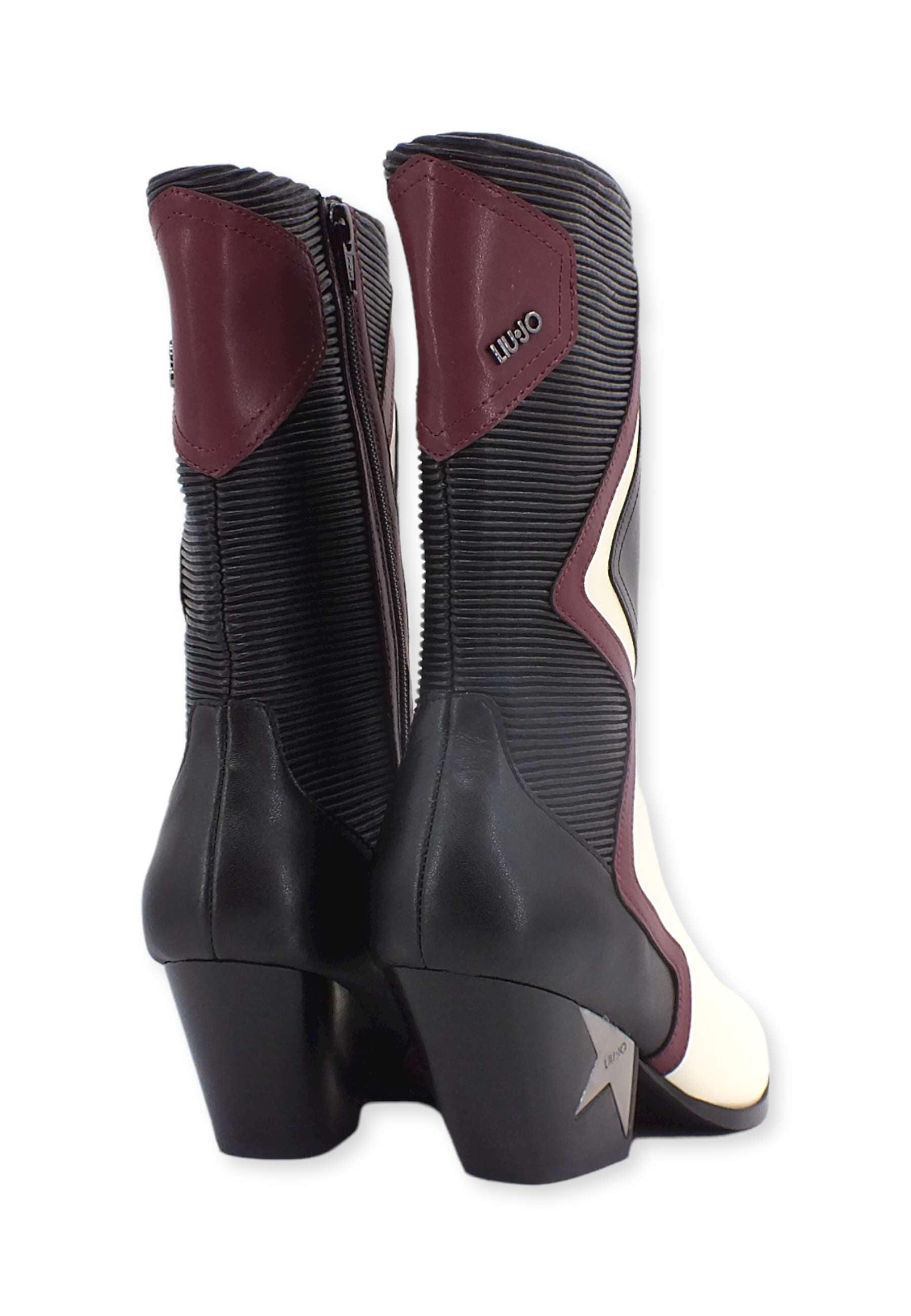LIU JO Elide 12 Stivaletto Texano Donna Conchiglia Black SF2203EX014 - Sandrini Calzature e Abbigliamento
