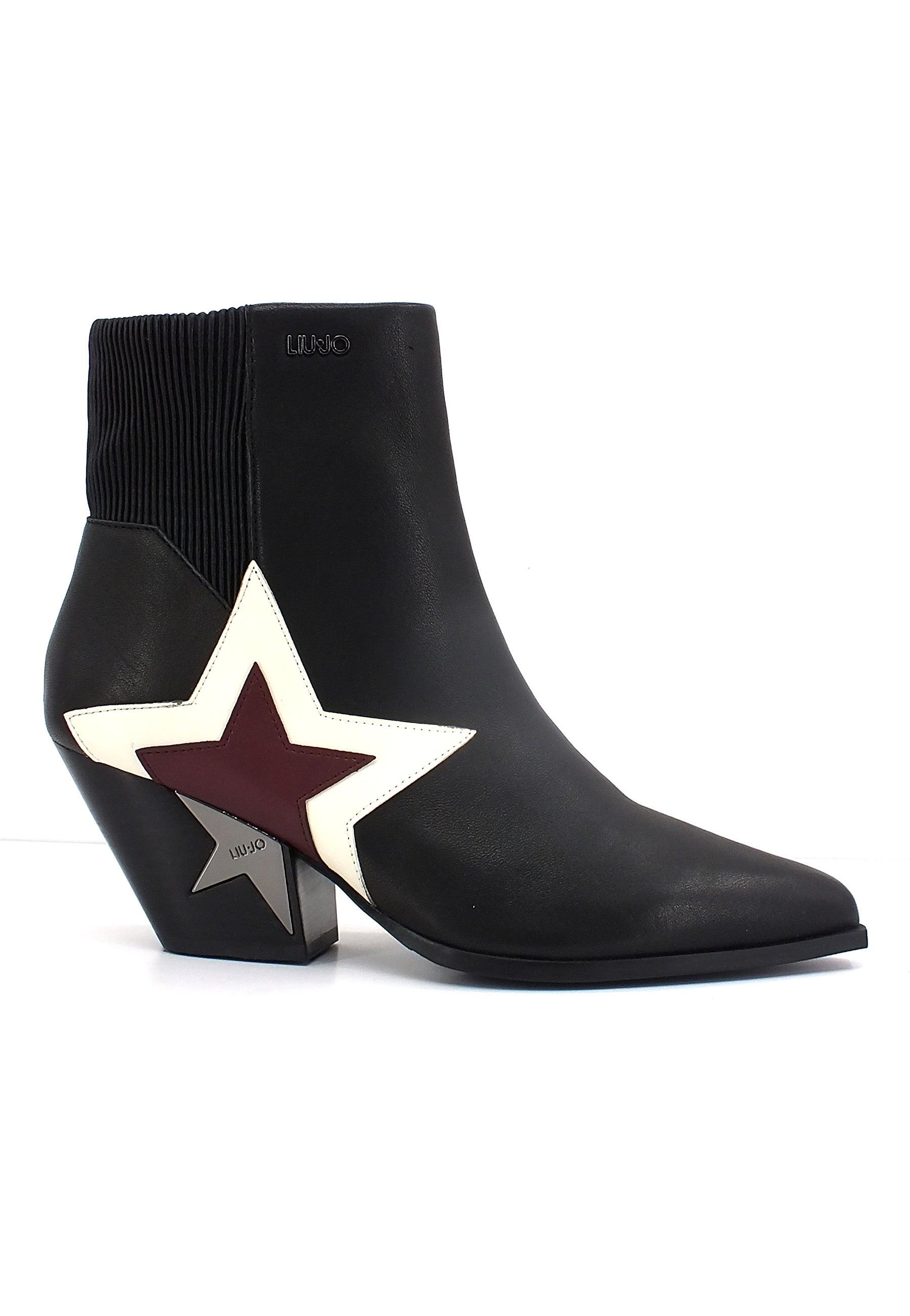 LIU JO Elide 13 Stivaletto Texano Donna Black SF2205PX149 - Sandrini Calzature e Abbigliamento