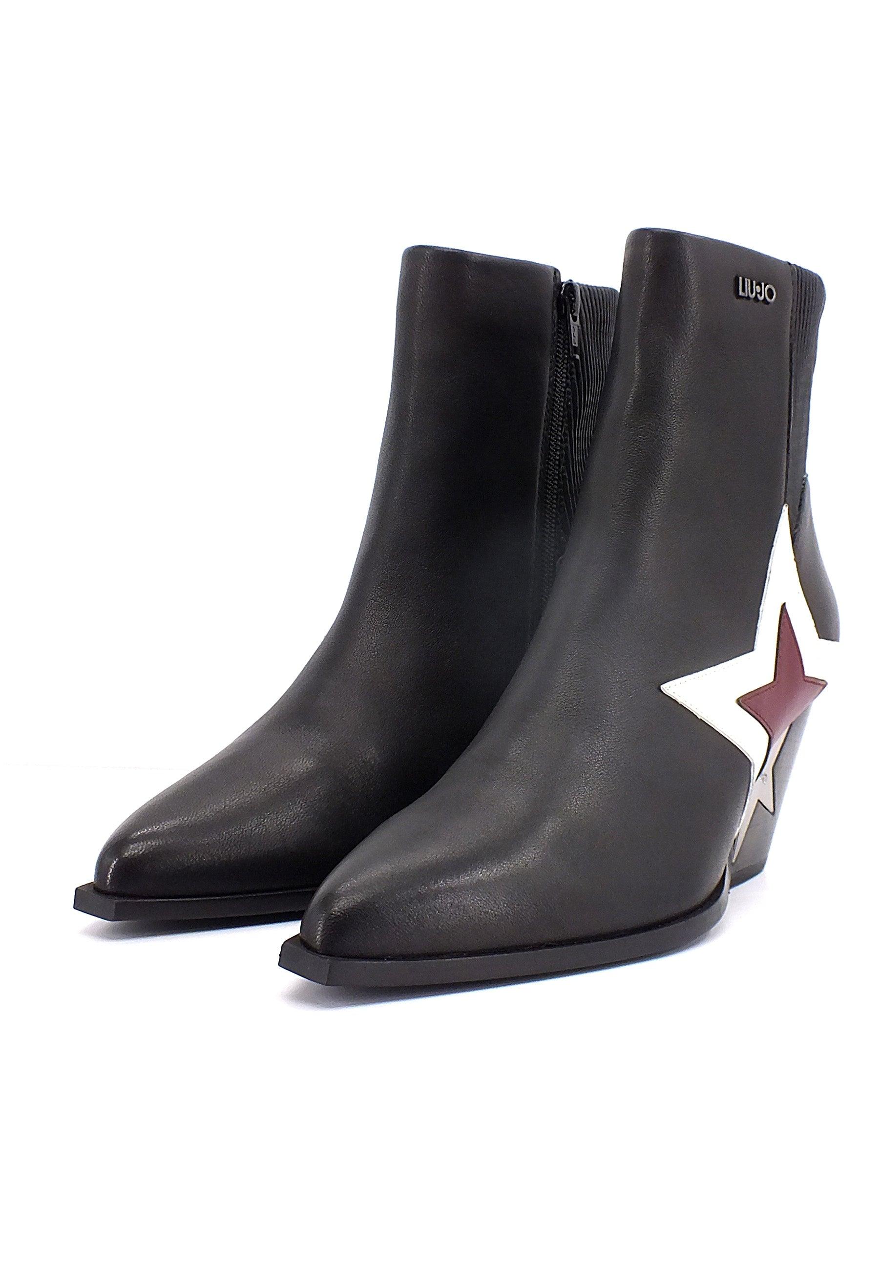 LIU JO Elide 13 Stivaletto Texano Donna Black SF2205PX149 - Sandrini Calzature e Abbigliamento