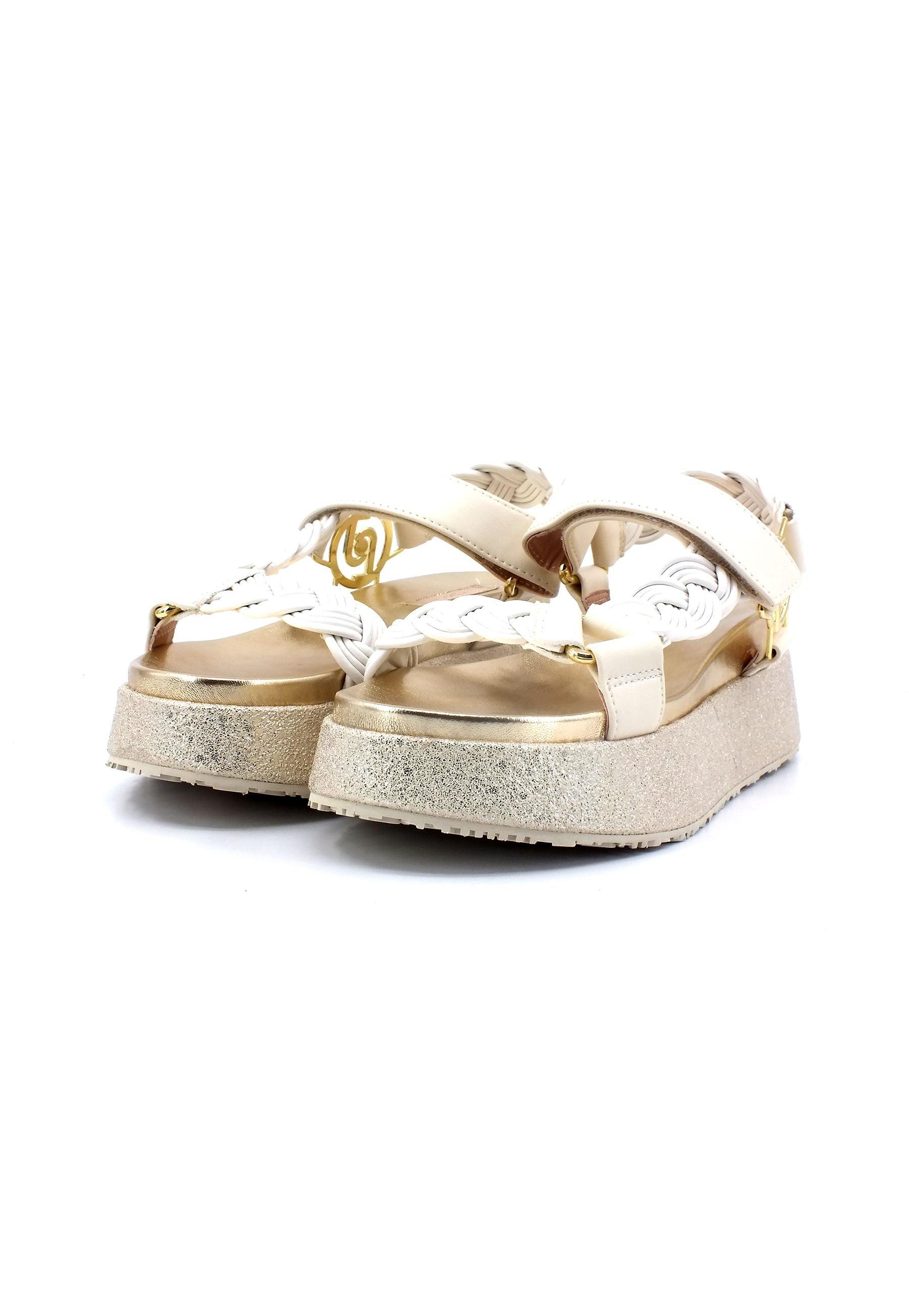 LIU JO Frida 20 Sandalo Donna White Butter SA3021EX014 - Sandrini Calzature e Abbigliamento