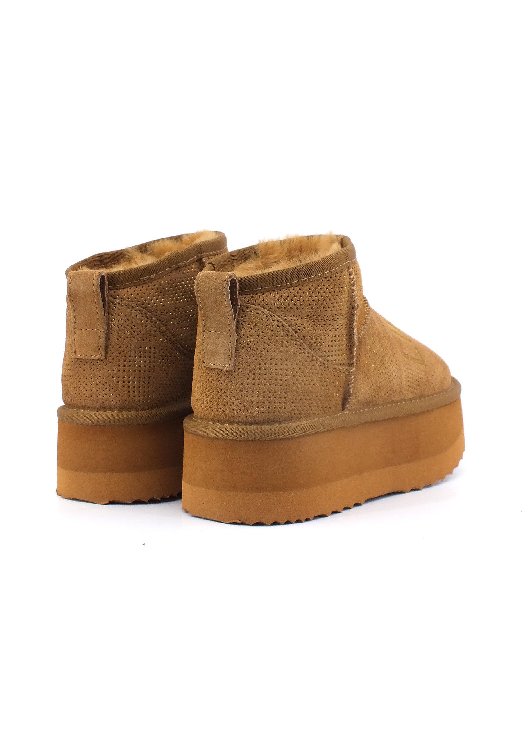 LIU JO Jane 01 Stivaletto Pelo Donna Cognac SA4051PX373 - Sandrini Calzature e Abbigliamento