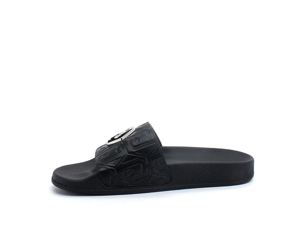 LIU JO Kos 01 Ciabatta Slipper Spreading Logo Black BA2173EX098 - Sandrini Calzature e Abbigliamento