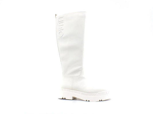 LIU JO Love 18 Stivale Combact Pelle White SF1229EX014 - Sandrini Calzature e Abbigliamento