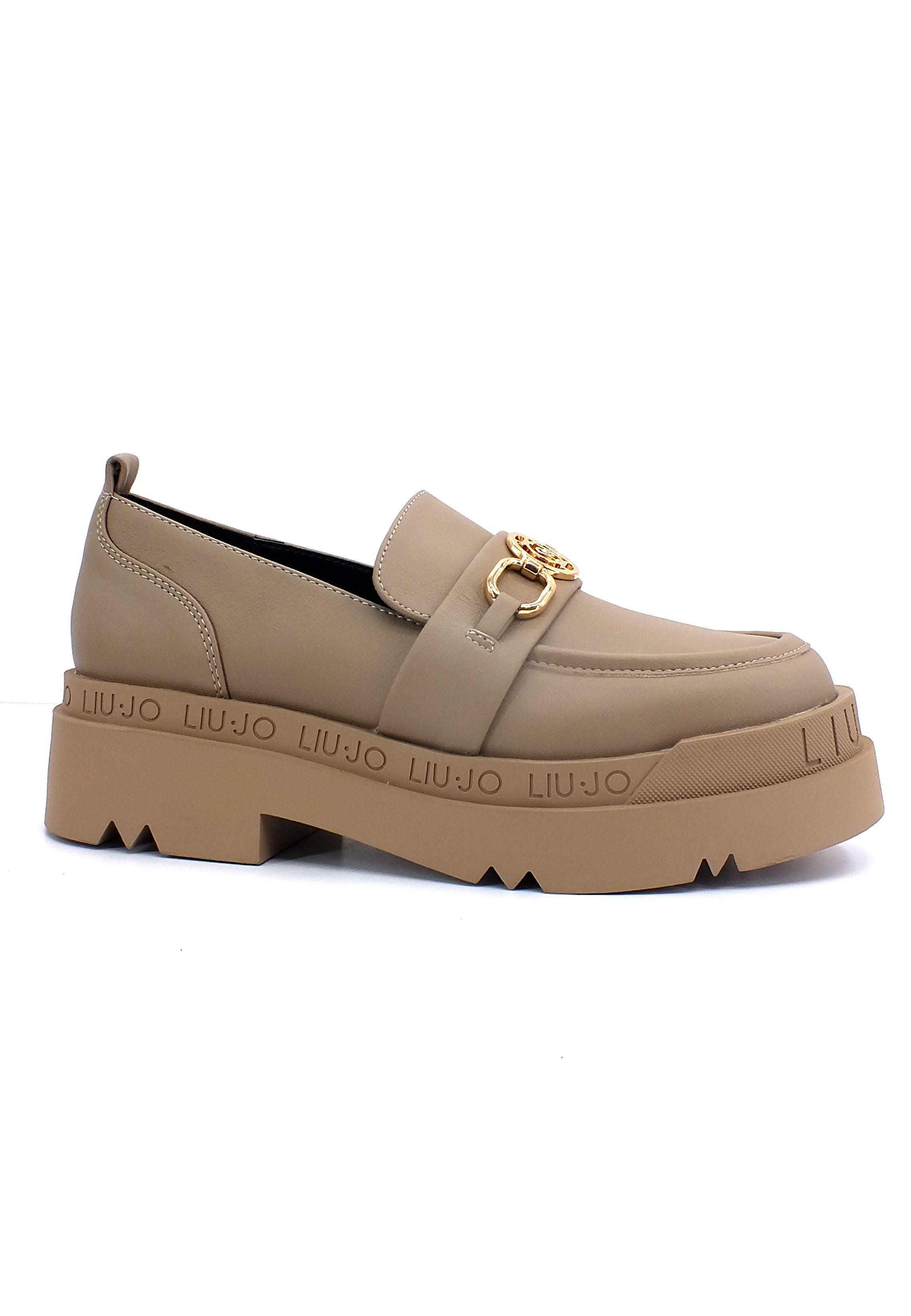 LIU JO Love 35 Mocassino Donna Beige Taupe SF2259EX014 - Sandrini Calzature e Abbigliamento