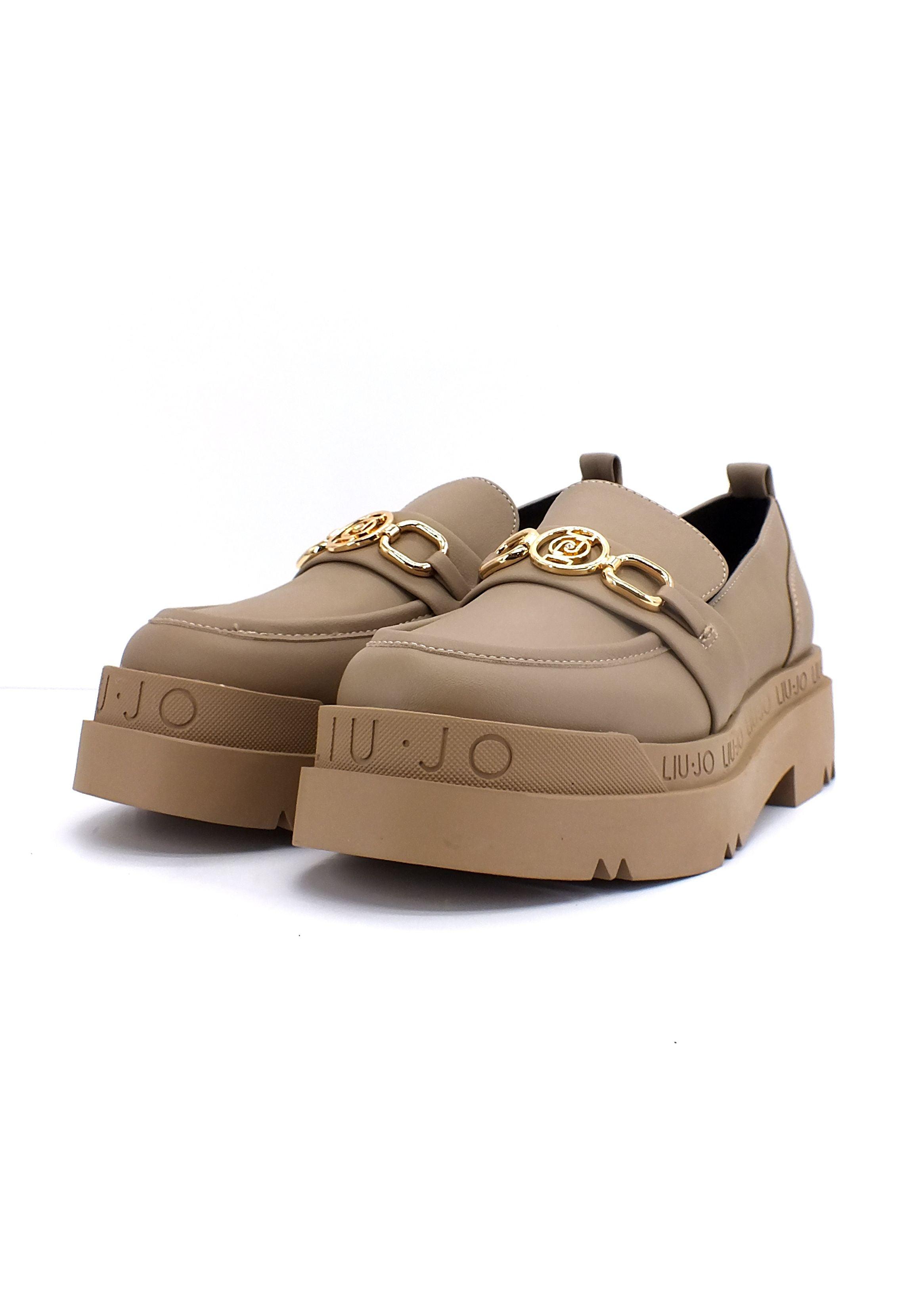 LIU JO Love 35 Mocassino Donna Beige Taupe SF2259EX014 - Sandrini Calzature e Abbigliamento