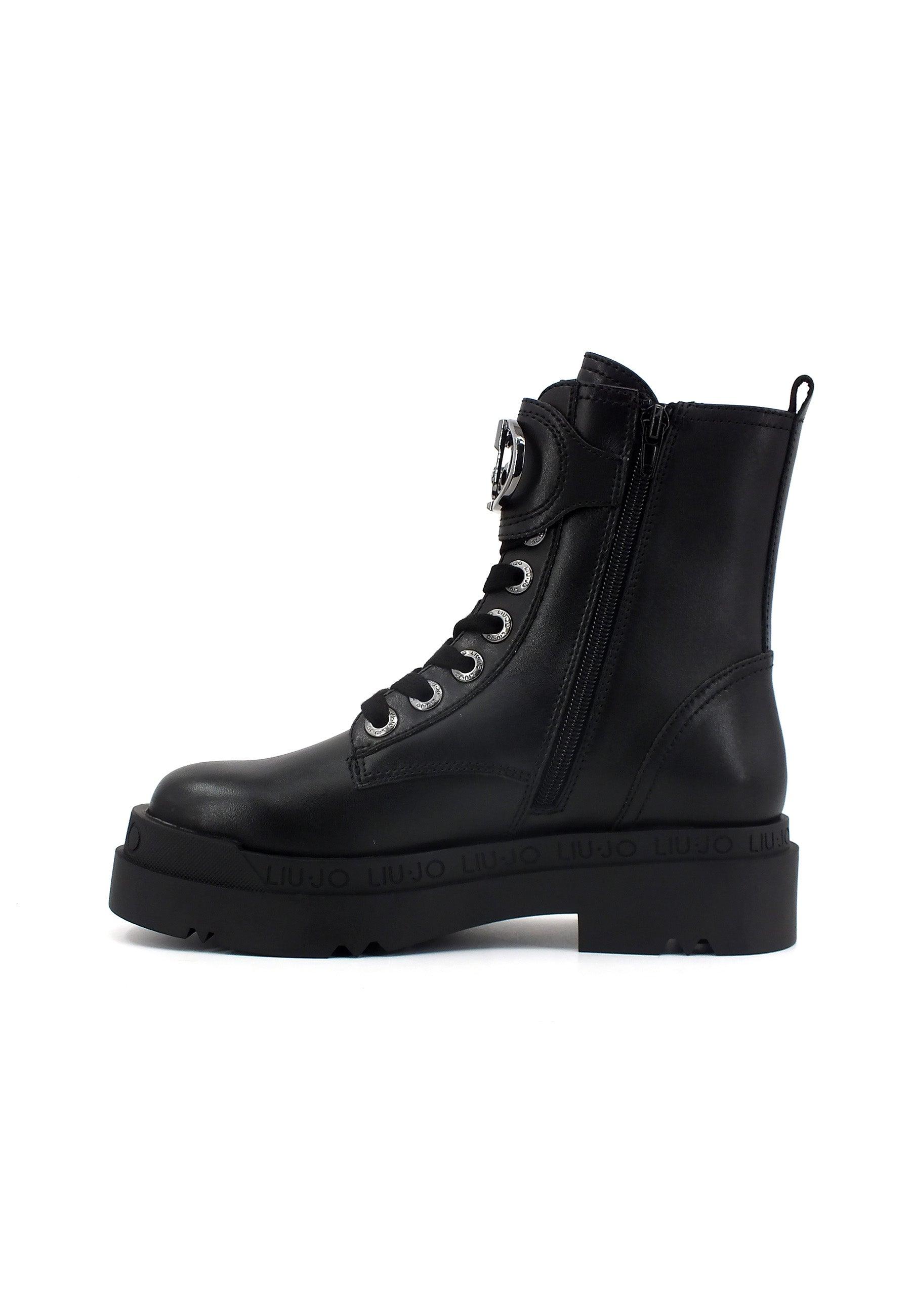 LIU JO Love 40 Stivaletto Anfibio Donna Black SF3037P0102 - Sandrini Calzature e Abbigliamento