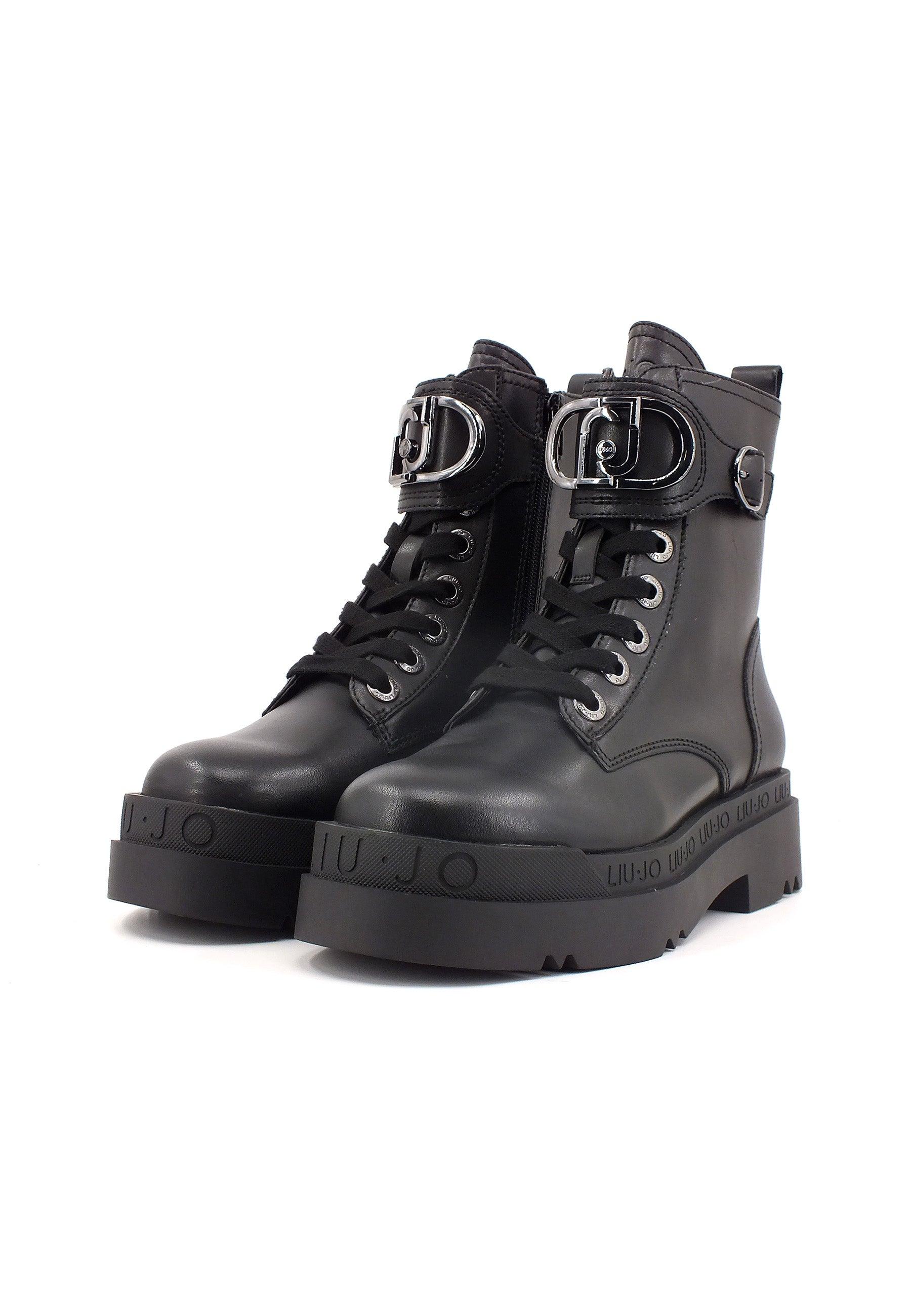 LIU JO Love 40 Stivaletto Anfibio Donna Black SF3037P0102 - Sandrini Calzature e Abbigliamento