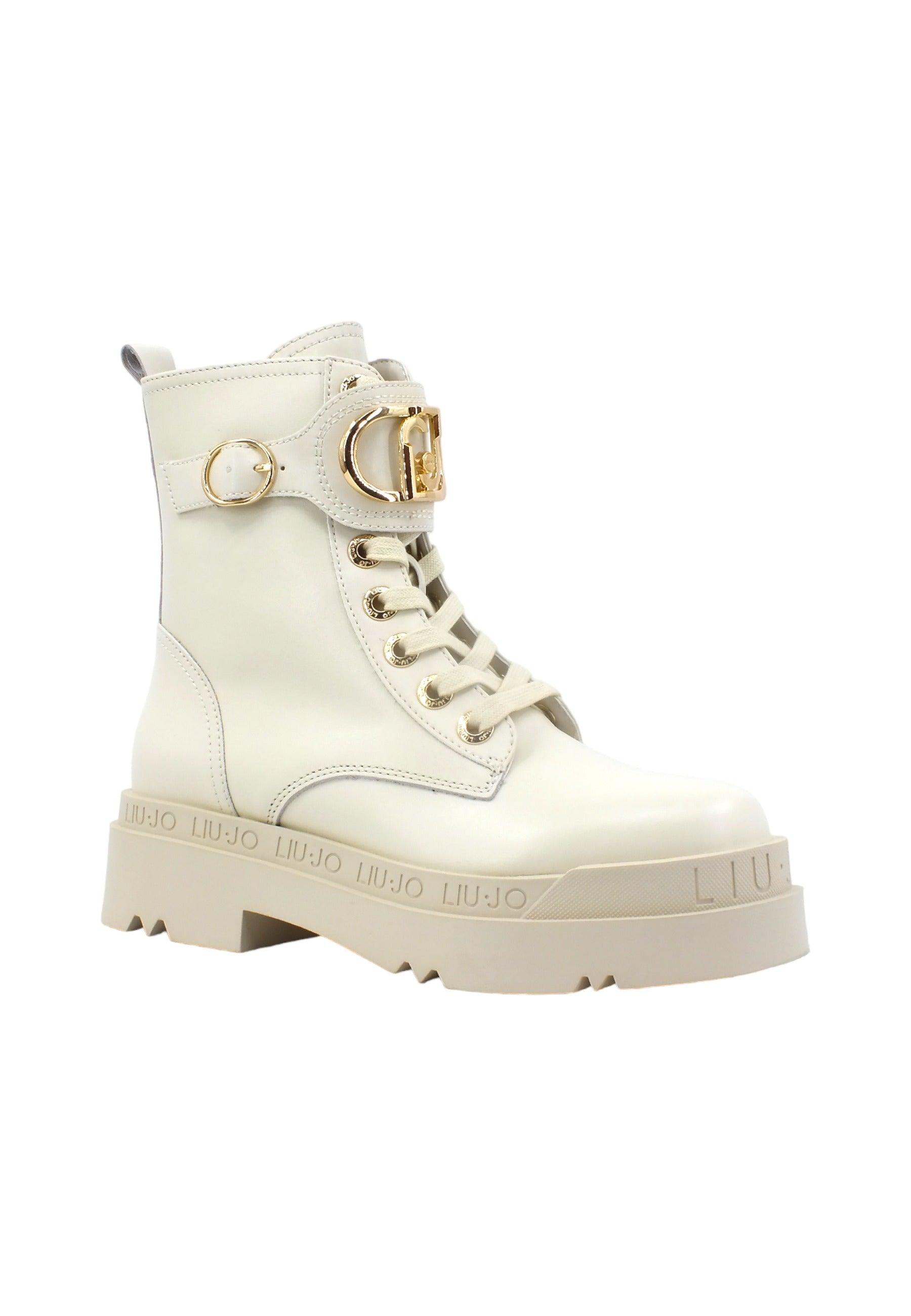 LIU JO Love 40 Stivaletto Donna Ivory Bianco SF3037P0102 - Sandrini Calzature e Abbigliamento