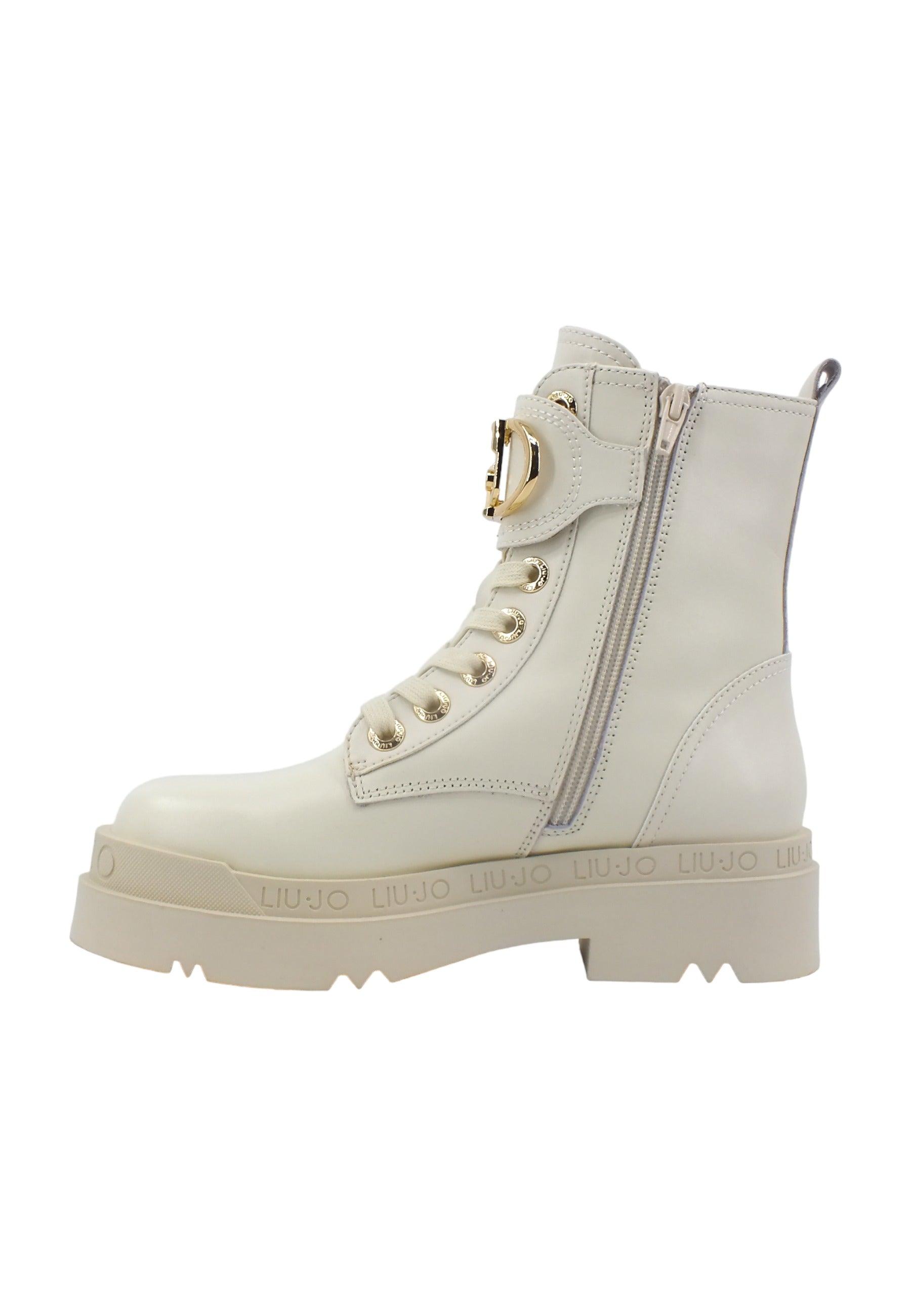 LIU JO Love 40 Stivaletto Donna Ivory Bianco SF3037P0102 - Sandrini Calzature e Abbigliamento