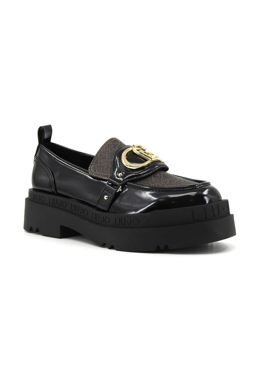 LIU JO Love 41 Mocassino Donna Black Brown SF3039EX219 - Sandrini Calzature e Abbigliamento