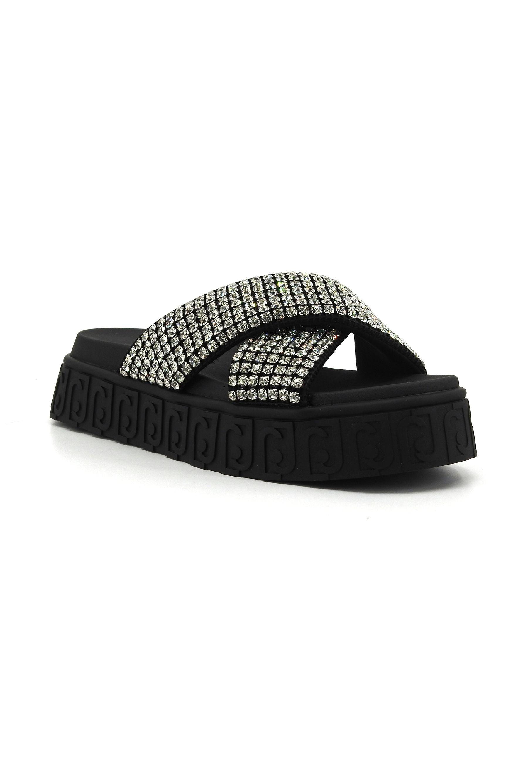 LIU JO Lovely Sandal 02 Ciabatta Donna Black BA4133TX421 - Sandrini Calzature e Abbigliamento