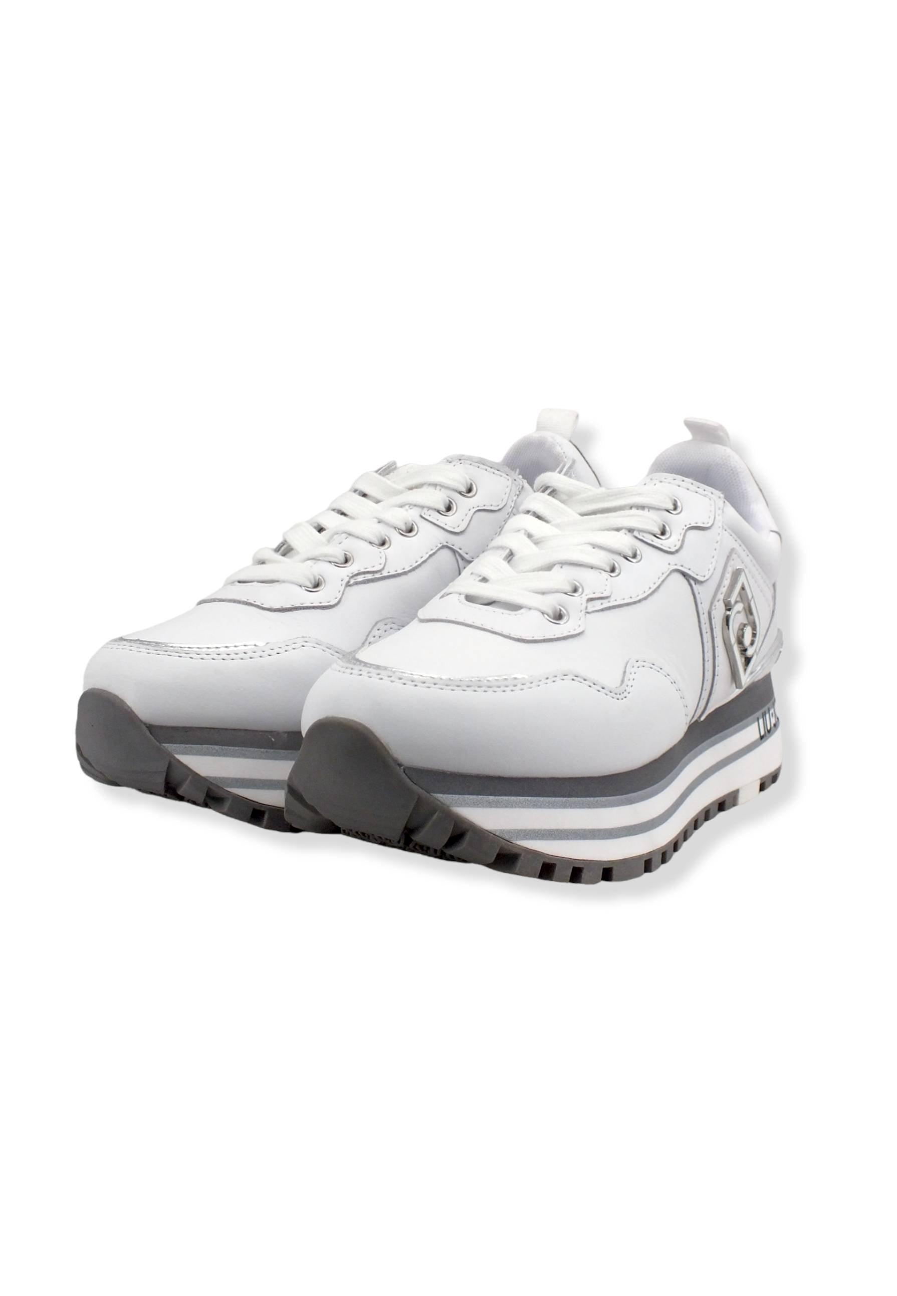 LIU JO Maxi Wonder 01 Sneaker Donna White BF2095P0102 - Sandrini Calzature e Abbigliamento