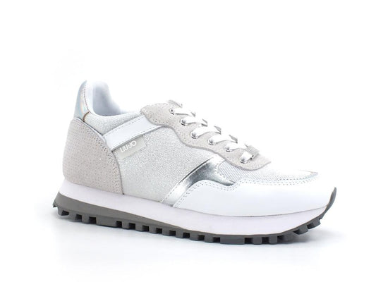 LIU JO Maxi Wonder 1 Sneaker Mesh Silver BA2027PX030 - Sandrini Calzature e Abbigliamento