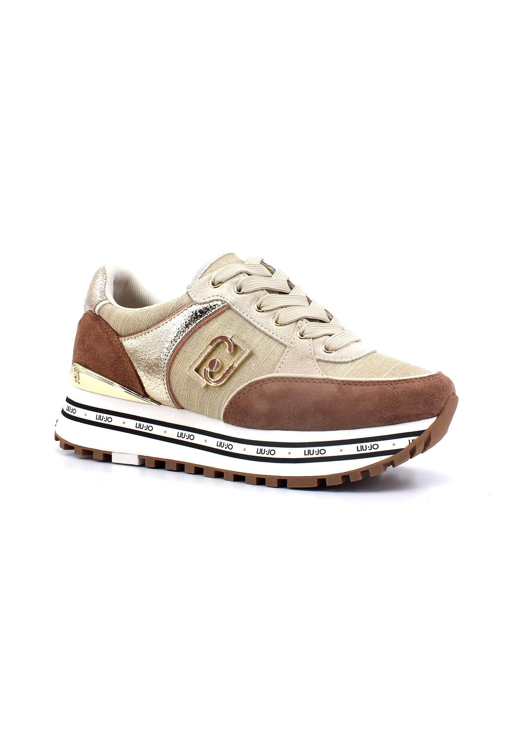 LIU JO Maxi Wonder 20 Sneaker Donna Tan Beige BF3009PX388 - Sandrini Calzature e Abbigliamento