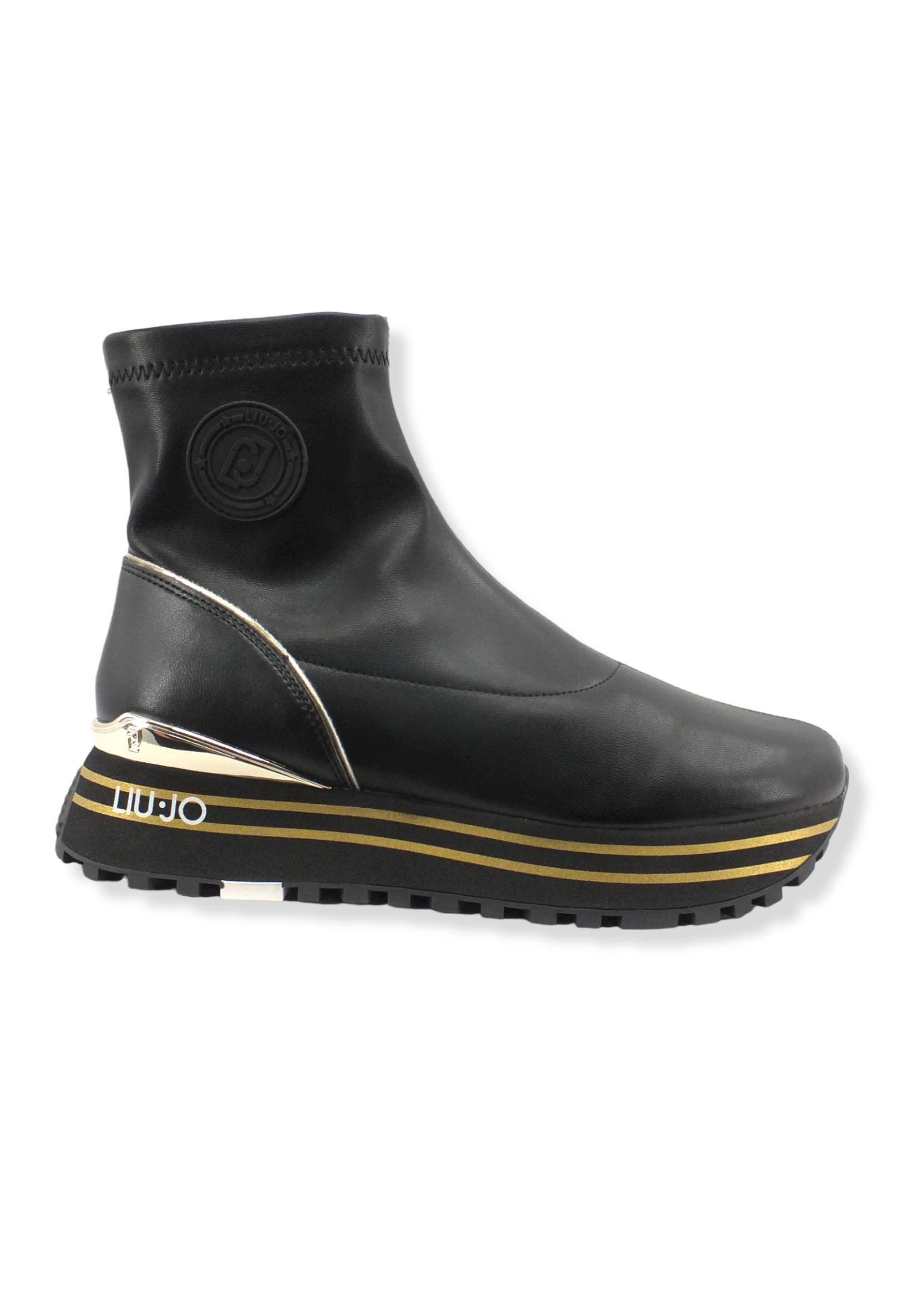 LIU JO Maxi Wonder 50 Sock Sneaker Donna Black BF2105EX014 - Sandrini Calzature e Abbigliamento
