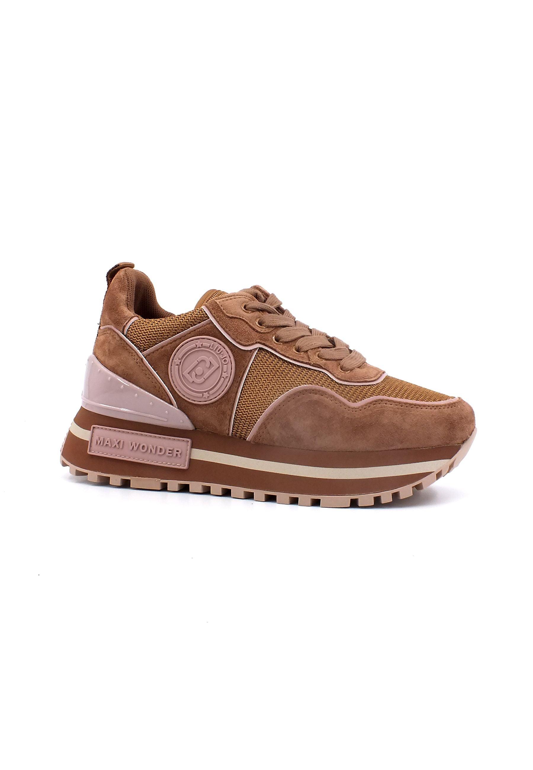 LIU JO Maxi Wonder 52 Sneaker Donna Tan BA3085PX027 - Sandrini Calzature e Abbigliamento