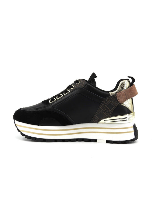 LIU JO Maxi Wonder 72 Sneaker Donna Black Brown BA4057PX454 - Sandrini Calzature e Abbigliamento