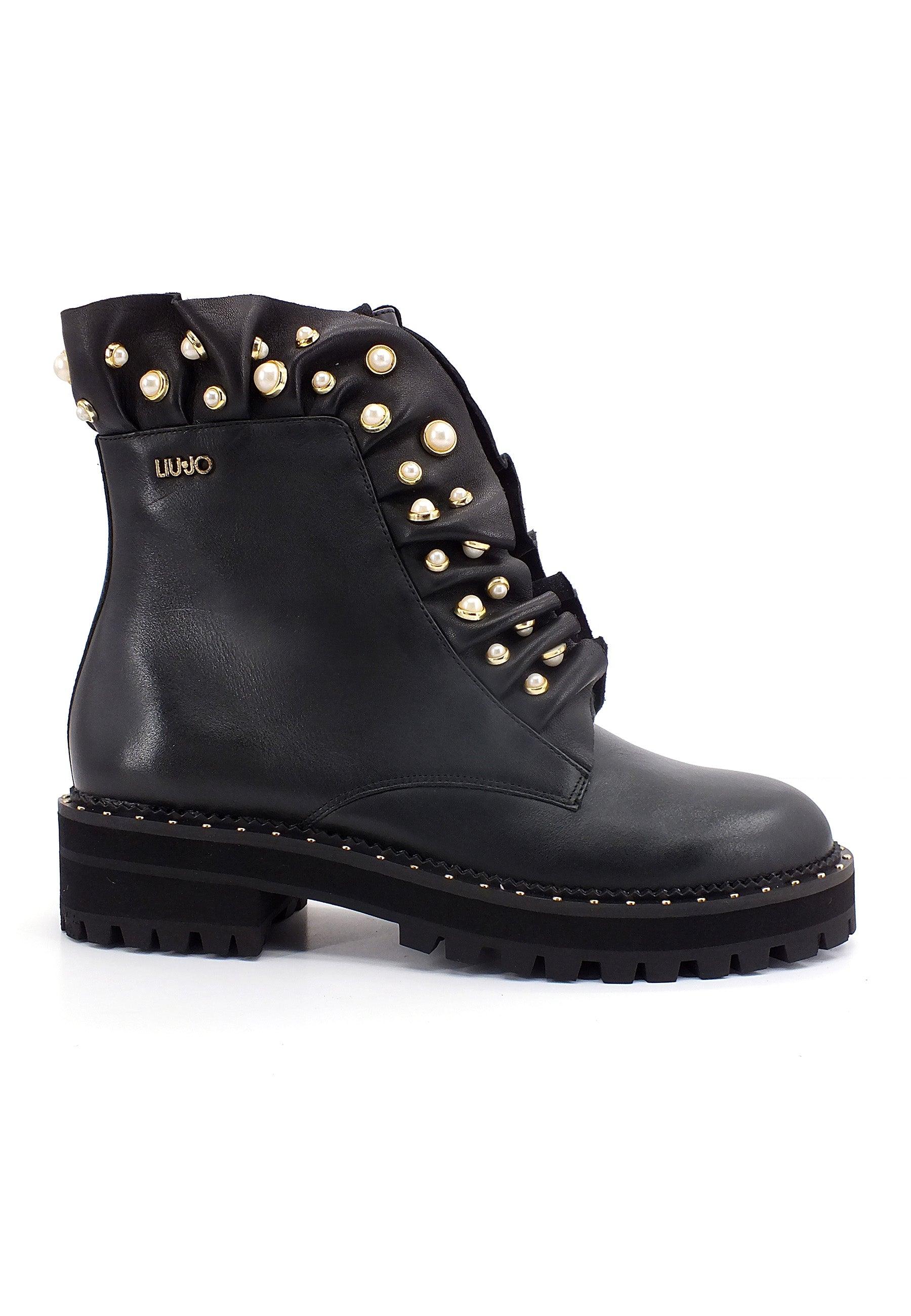 LIU JO Pink 148 Stivaletto Perle Donna Black SF2041PX223 - Sandrini Calzature e Abbigliamento