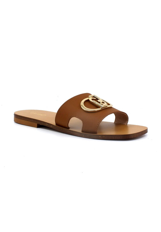 LIU JO Saba 06 Ciabatta Slipper Calf Donna Brandy SA3151P0102 - Sandrini Calzature e Abbigliamento