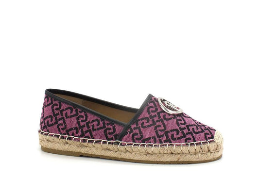 LIU JO Vera 05 Espadrillas Logo Jaquard Dark Rose SA2279TX021 - Sandrini Calzature e Abbigliamento