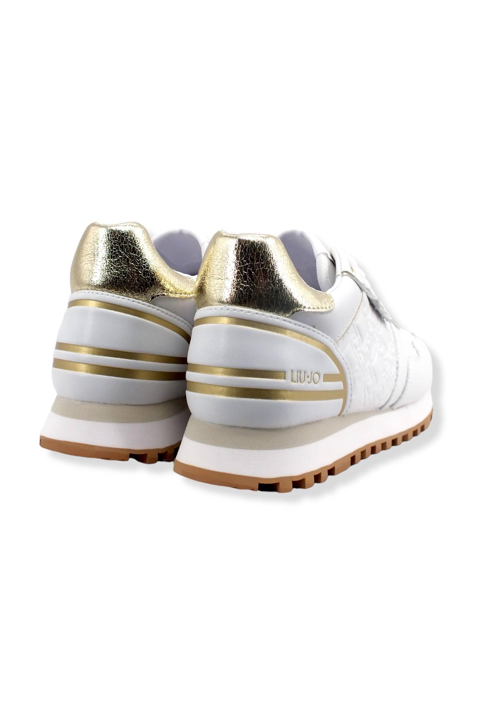LIU JO Wonder 24 Sneaker Donna White Gold BF2065P0102 - Sandrini Calzature e Abbigliamento