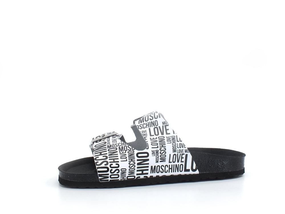 LOVE MOSCHINO Ciabatta Fibbia Nero JA28073G1EIJ010A - Sandrini Calzature e Abbigliamento