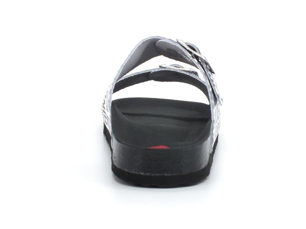 LOVE MOSCHINO Ciabatta Fibbia Nero JA28073G1EIJ010A - Sandrini Calzature e Abbigliamento