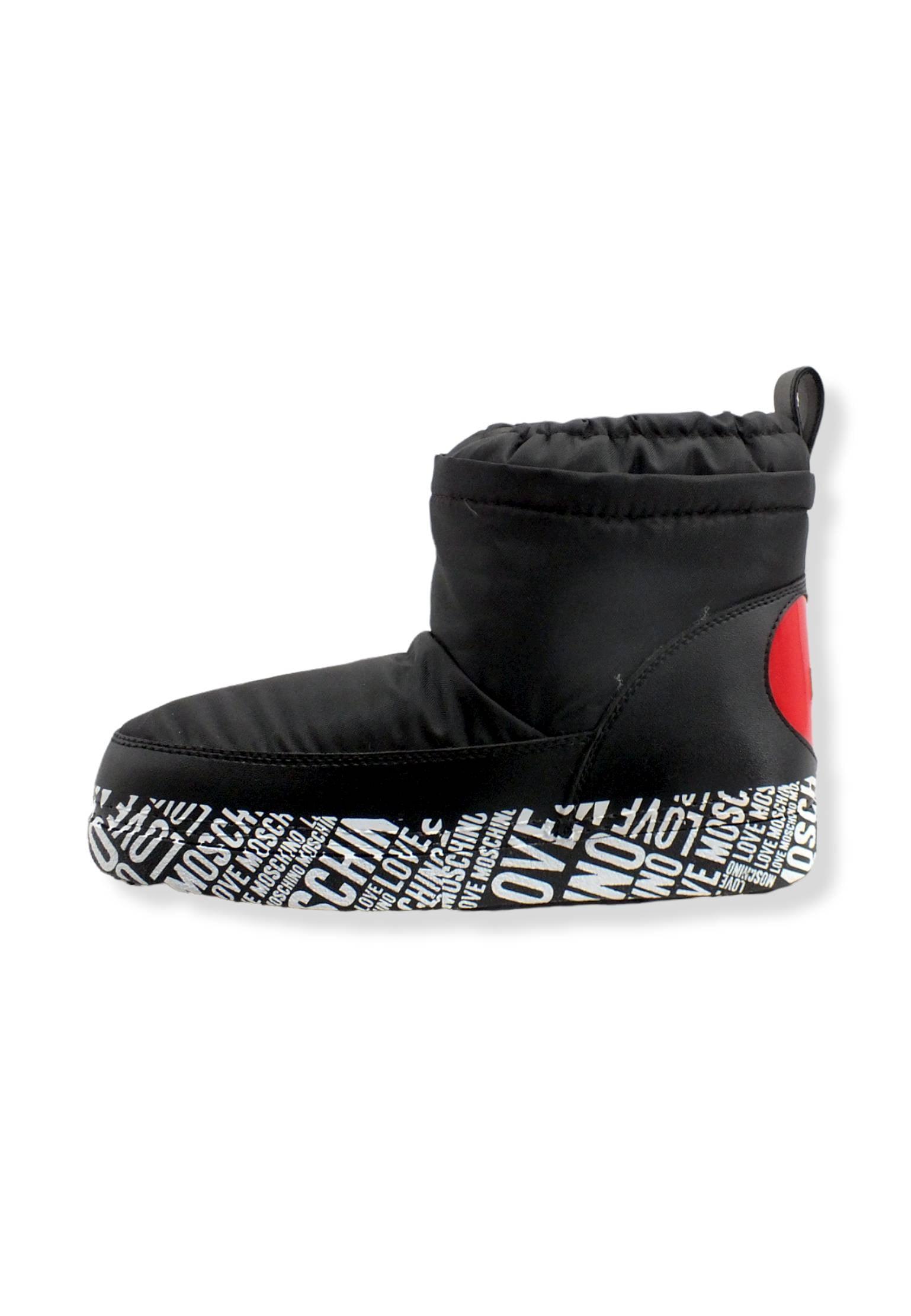 LOVE MOSCHINO Moonboot Doposci Donna Skyboot Mid Nero JA24362G1FISS000 - Sandrini Calzature e Abbigliamento