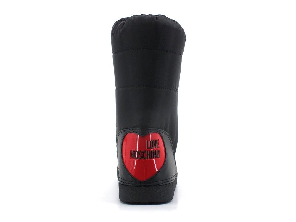 LOVE MOSCHINO Moonboot Skyboot Logo Pelo Cocco JA24232G0DISN11A - Sandrini Calzature e Abbigliamento