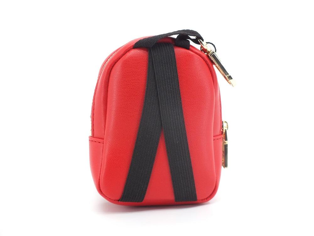 LOVE MOSCHINO Portachiavi Bags Charms Logo Mini Zaino Rosso JC6400PP1ELT0500 - Sandrini Calzature e Abbigliamento