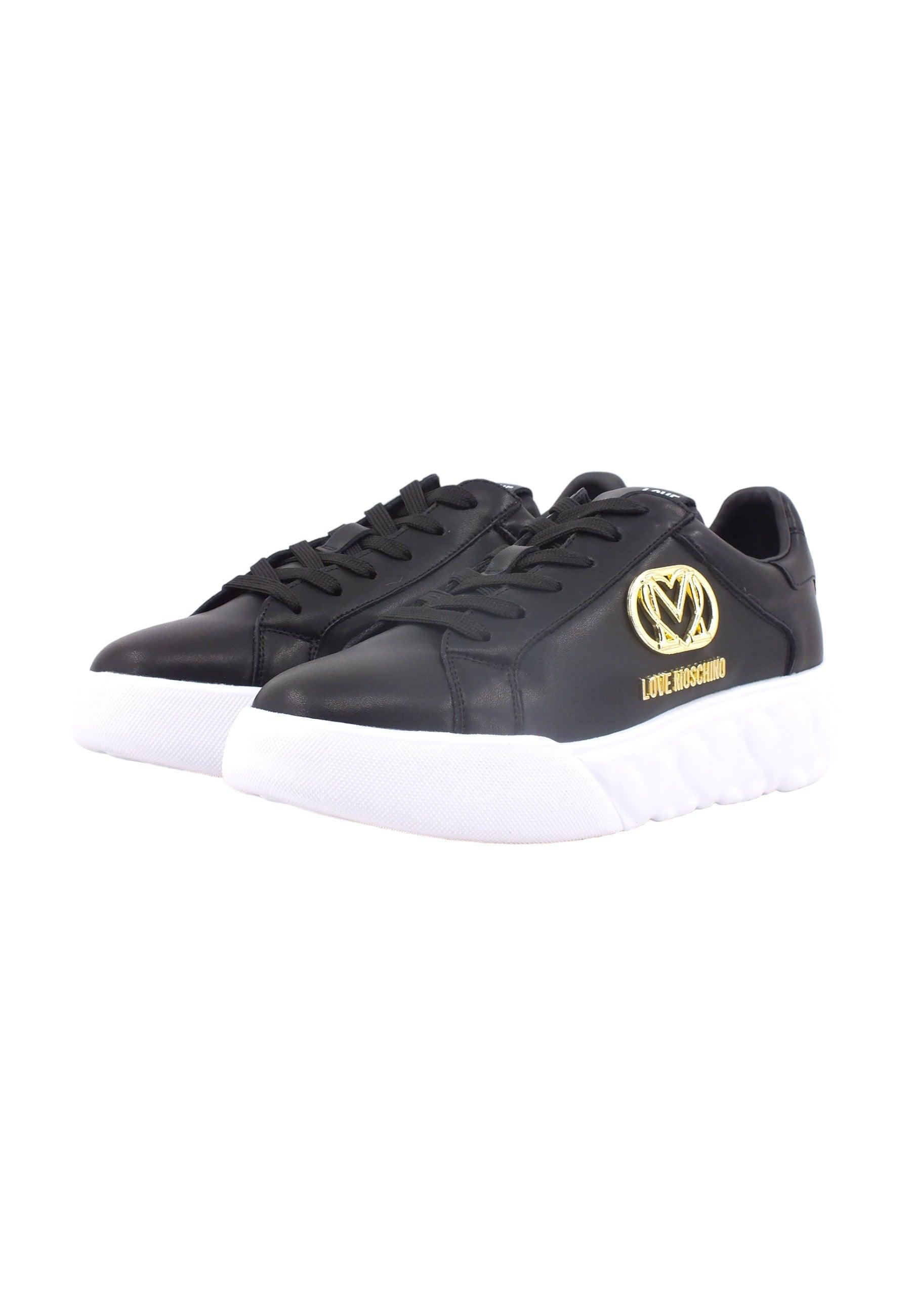 LOVE MOSCHINO Sneaker Cuori Donna Nero JA15914G0HIA0000 - Sandrini Calzature e Abbigliamento