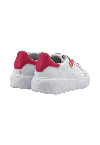 LOVE MOSCHINO Sneaker Donna Bianco Fuxia JA15564G0IIA110C - Sandrini Calzature e Abbigliamento