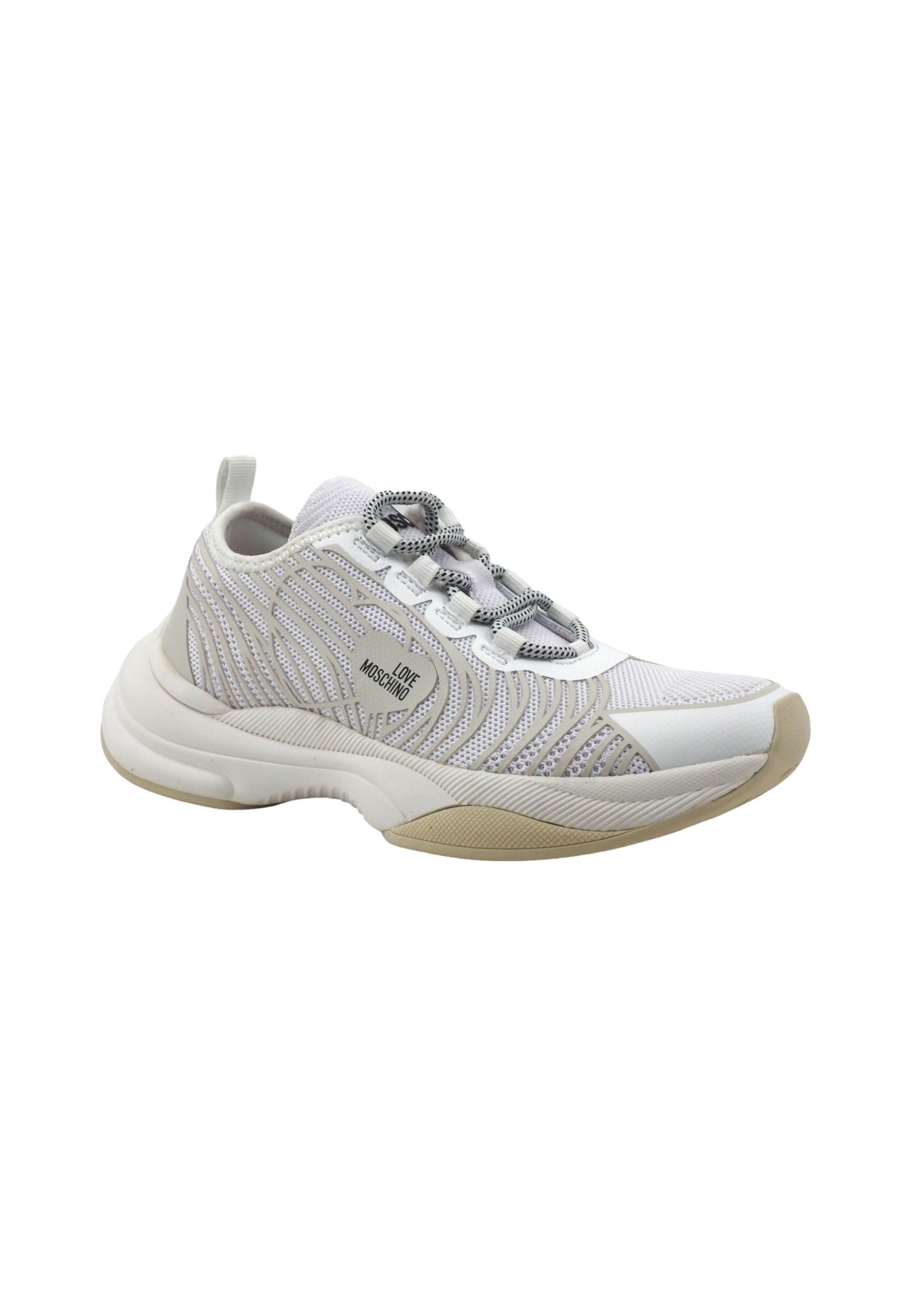 LOVE MOSCHINO Sneaker Donna Bianco Latte JA15315G1IIZX10B - Sandrini Calzature e Abbigliamento