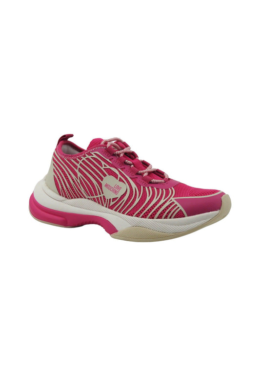 LOVE MOSCHINO Sneaker Donna Fuxia Latte JA15315G1IIZX60A - Sandrini Calzature e Abbigliamento