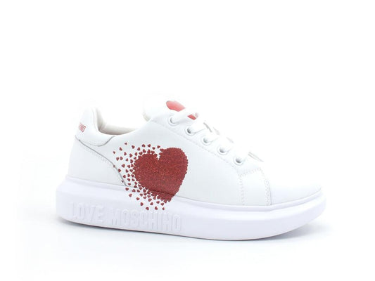 LOVE MOSCHINO Sneaker Platform Cuore White JA15154G1EIA0100 - Sandrini Calzature e Abbigliamento