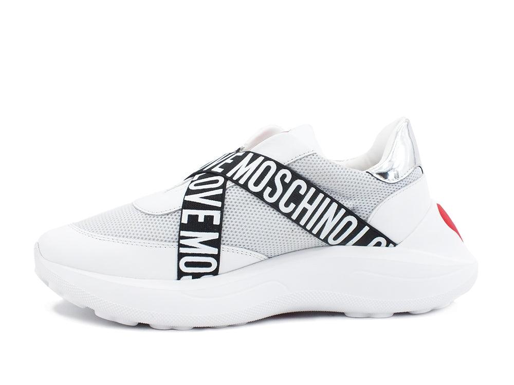 LOVE MOSCHINO Sneaker Running Bianco JA15166G1BIN101A - Sandrini Calzature e Abbigliamento