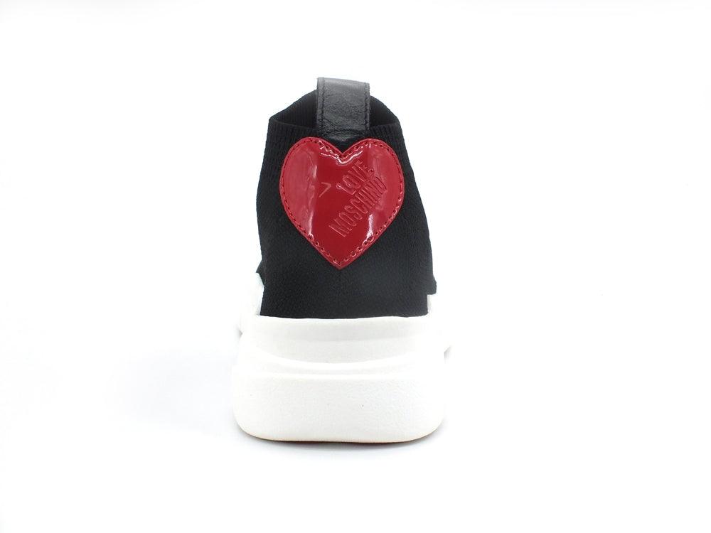 LOVE MOSCHINO Sneaker Running Socks Calzino Elastic Nero JA15113G1EIZ800A - Sandrini Calzature e Abbigliamento