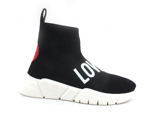 LOVE MOSCHINO Sneaker Sock Calzino Mid Cuore Nero JA15123G1EIZ800A - Sandrini Calzature e Abbigliamento