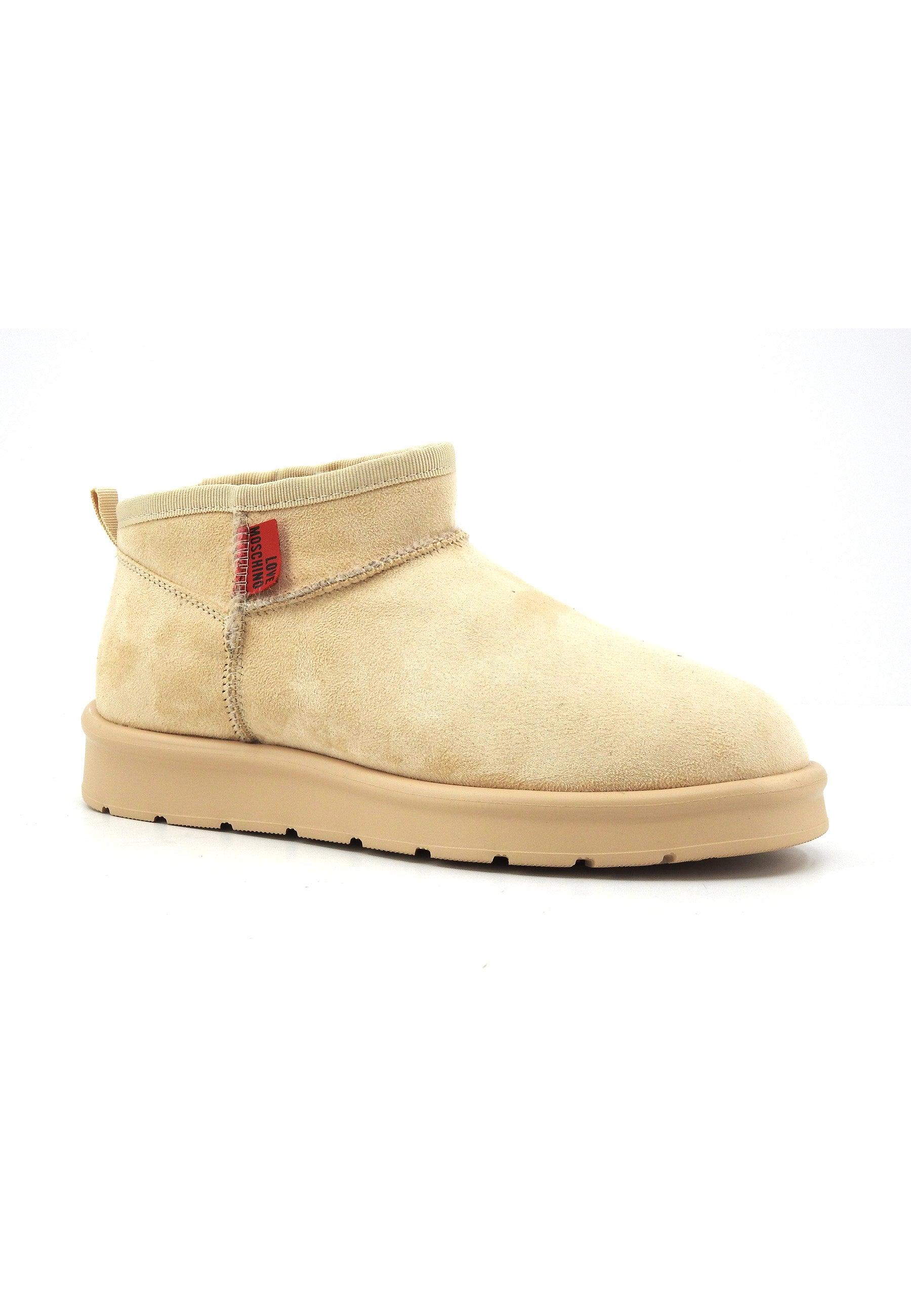 LOVE MOSCHINO Stivaletto Pelo Donna Avena Beige JA24043H1IJAW131 - Sandrini Calzature e Abbigliamento