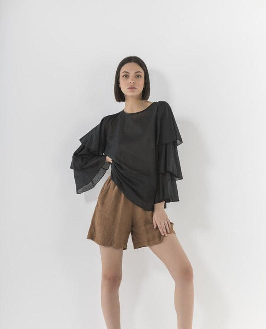 MARKUP Blusa Balze Nero MW76340 - Sandrini Calzature e Abbigliamento