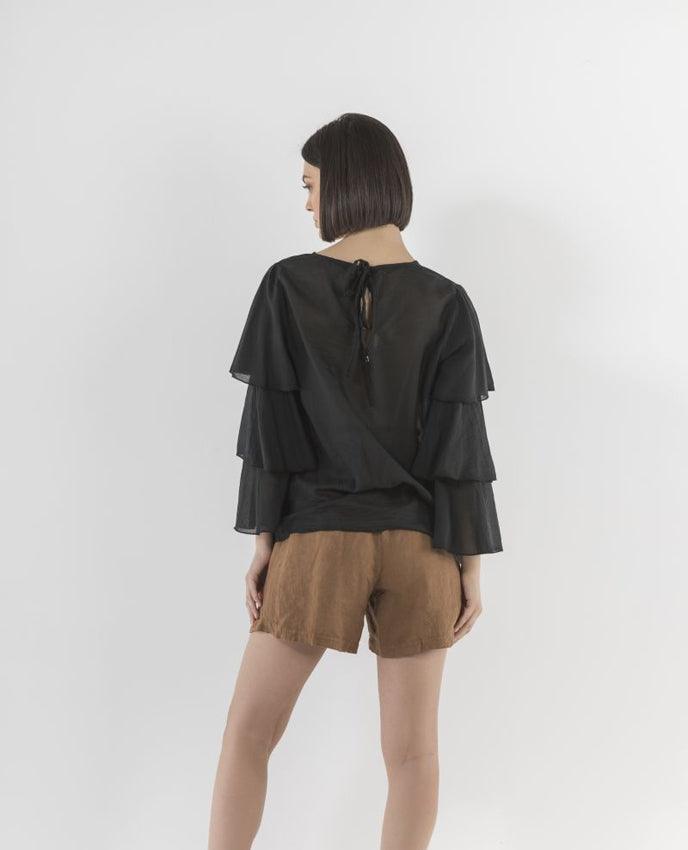 MARKUP Blusa Balze Nero MW76340 - Sandrini Calzature e Abbigliamento