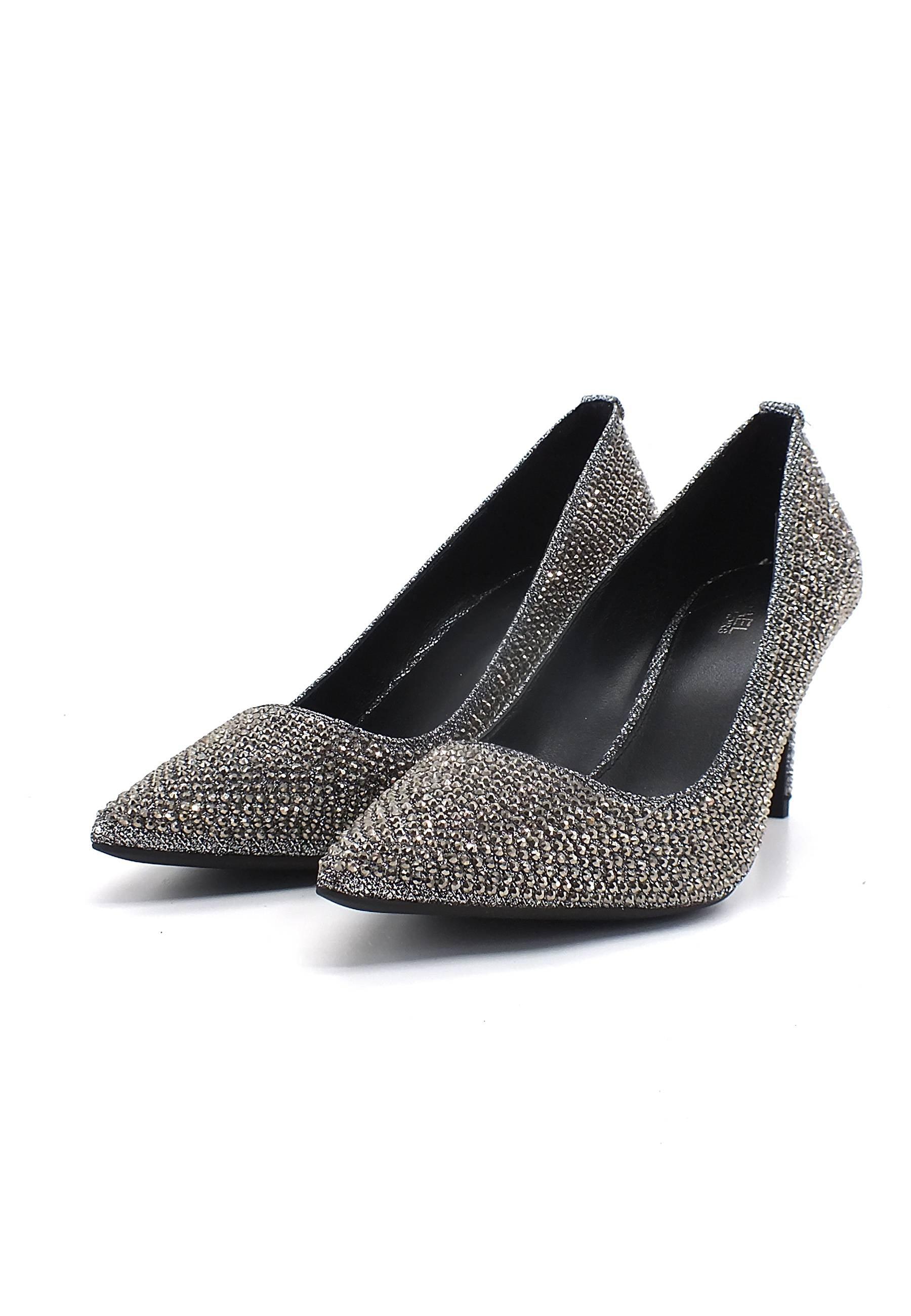 MICHAEL KORS Alina Flex Décolléte Brillantini Donna Anthracite 40F2HNMP1D - Sandrini Calzature e Abbigliamento